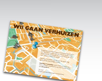 verhuisflyer voor Kringloopwinkel Wateringen-Kwintsheul